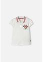 Polo De Minnie Mouse Marfil Con Botones Para Niña 8 de Disney