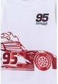 Camiseta De Cars Manga Corta Blanca Para Niño 2T A 5T 4T de Disney
