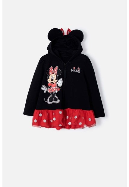 Buzo De Minnie Mouse Negro Con Bolero Para Niña 2T A 5T 3T