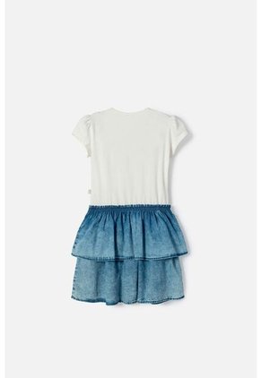 Vestido De Minnie Mouse Marfil De Falda Con Boleros Para Niña 10