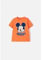 Camiseta De Mickey Mouse Manga Corta Naranja Para Niño 5T de Disney