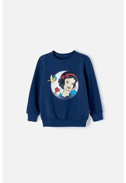 Buzo De Blancanieves Azul De Diseño Cerrado Para Niña 2T A 5T 5T