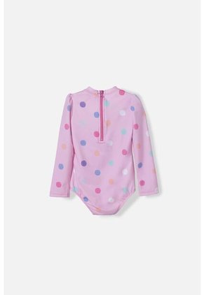 Vestido Baño Minnie Mouse Rosado Para Niña 2T A 5T 5T