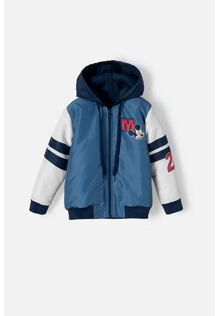 Chaqueta De Mickey Mouse Con Capucha Azul Y Marfil  Unisex 5T