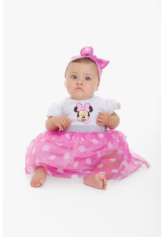 Vestido De Minnie Mouse Con Bolero Multicolor Para Bebé Niña. 12-18 Disney