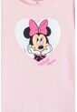 Camiseta De Minnie Mouse Manga Corta Rosada Para Niña 6 de Disney