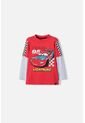 Camiseta Cars Manga Larga Multicolor Para Niño 2T A 5T 2T de Disney