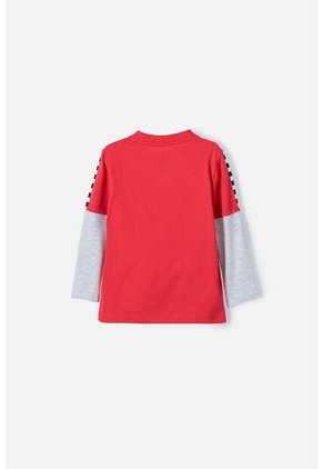 Camiseta Cars Manga Larga Multicolor Para Niño 2T A 5T 2T