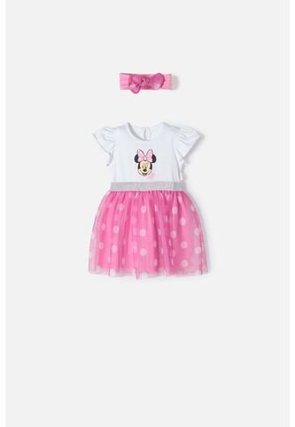 Vestido De Minnie Mouse Con Bolero Multicolor Para Bebé Niña. 3-6 Disney