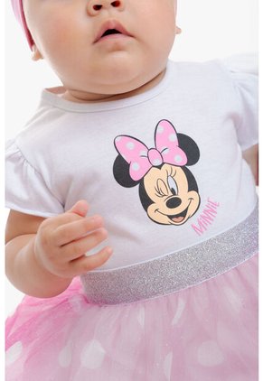 Vestido De Minnie Mouse Con Bolero Multicolor Para Bebé Niña. 18-24
