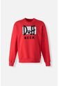 Buzo De Los Simpson Rojo Cerrado Para Hombre S de Disney