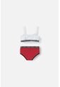 Conjunto De Top Y Panty De Minnie Mouse Blanco Y Rojo Para Niña 6 de Disney