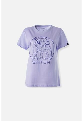 Camiseta De Stitch Slim Fit Para Mujer M Disney