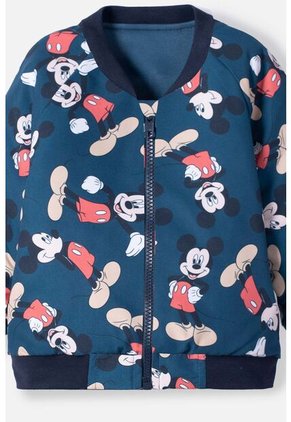 Chaqueta De Mickey Mouse Con Cierre Azul Para Bebé Niño 9-12
