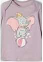 Pijama De Dumbo Con Pantalón Largo Multicolor Para Bebé Niña 6-9 de Disney