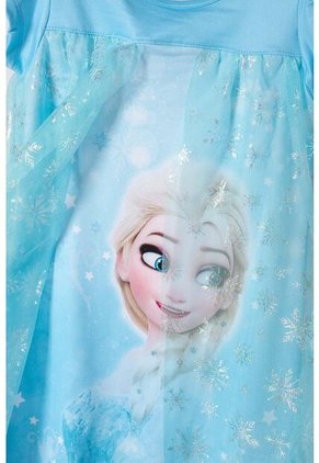 Pijama De Frozen Tipo Batola Azul Para Niña 2T A 5T 4T