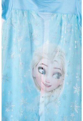 Pijama De Frozen Tipo Batola Azul Para Niña 2T A 5T 4T