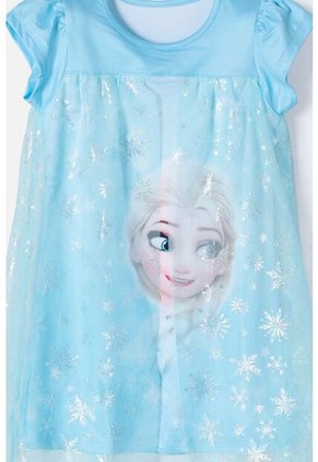 Pijama De Frozen Tipo Batola Azul Para Niña 2T A 5T 4T