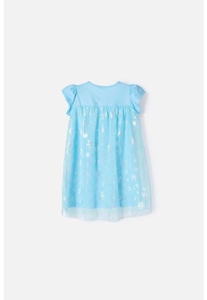 Pijama De Frozen Tipo Batola Azul Para Niña 2T A 5T 4T