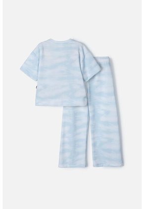 Conjunto De Stitch Azul Con Pantalón Largo Para Niña 12