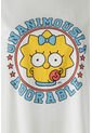 Pijama De Los Simpson Blanca Y Azul De Pantalón Largo Para Mujer XS de Disney