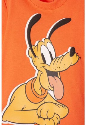 Conjunto De Pluto Pantalón Largo Naranja Para Bebé Niño 3-6