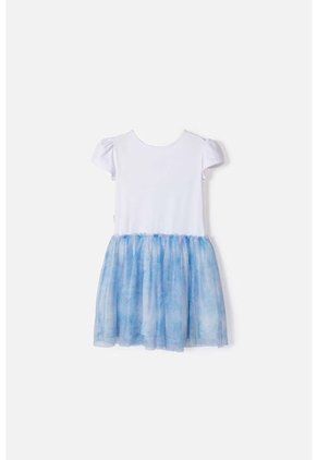 Vestido De Frozen Con Tull Blanco Para Niña 2T A 6T 5T