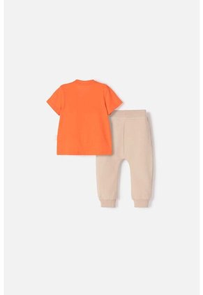 Conjunto De Pluto Pantalón Largo Naranja Para Bebé Niño 3-6