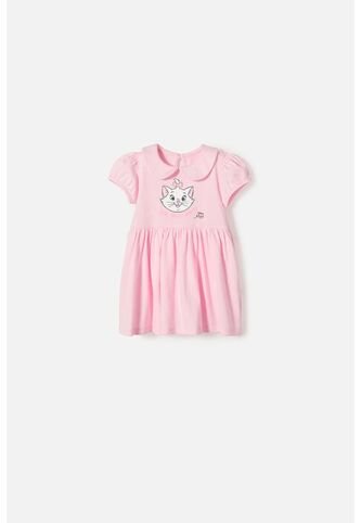 Vestido De La Gata Marie Con Body Rosado Para Bebé Niña 6-9 Disney