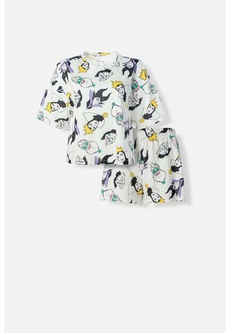 Pijama Villanas Disney Marfil De Short Para Mujer XS Disney