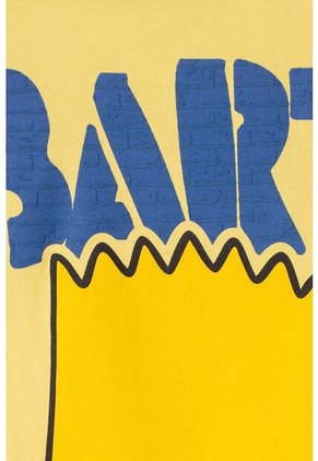 Camiseta De Los Simpson Manga Corta Amarillo Para Niño 14