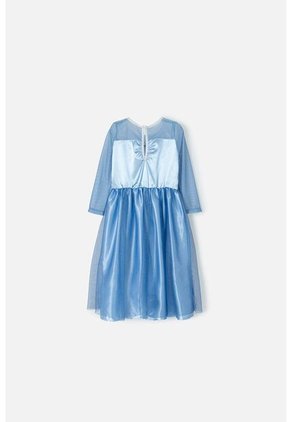 Vestido De Frozen Con Manga Larga Para Niña De 2T A 5T 5T