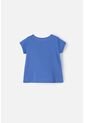Camiseta De Minnie Mouse Azul Manga Corta Para Niña 2T A 5T 4T de Disney