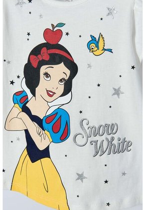 Camiseta De Blancanieves Marfil Estampada En Frente Para Niña 2T A 5T 4T