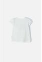 Camiseta De Blancanieves Marfil Estampada En Frente Para Niña 2T A 5T 4T de Disney