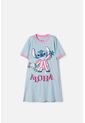 Pijama De Stitch Azul Tipo Batola Para Niña 12 de Disney