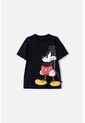 Camiseta De Mickey Mouse Negra Manga Corta Para Niño 4 de Disney