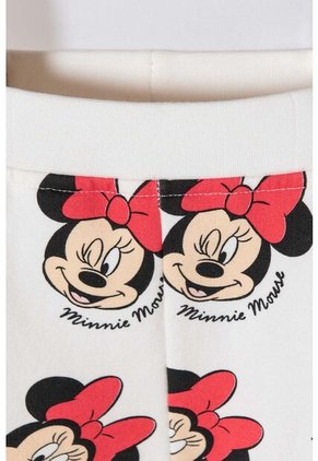 Conjunto Minnie Mouse Con Pantalón Largo Marfil Para Bebé Niña 9-12