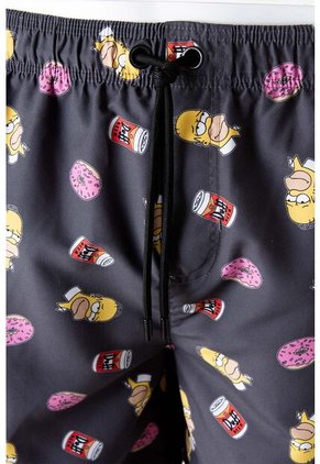 Pantaloneta De Baño De Los Simpson Gris Estampada Para Hombre L
