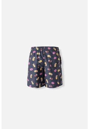 Pantaloneta De Baño De Los Simpson Gris Estampada Para Hombre L