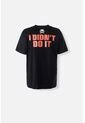 Camiseta De Bart Manga Corta Negra Para Hombre M de Disney