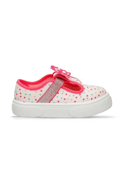 Baletas Blanco-Fucsia Licenses Disney Hortensia L Niña
