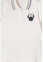 Camiseta Tipo Polo Minnie Mouse Marfil Para Niña 6 de Disney