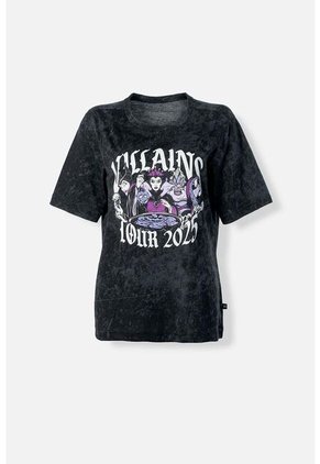 Camiseta Villanas Disney Regular Fit Para Mujer XS