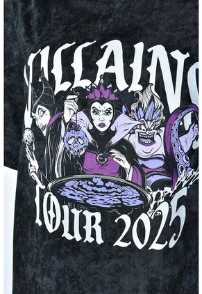 Camiseta Villanas Disney Regular Fit Para Mujer XS