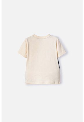 Camiseta De Mickey Mouse Marfil Oscuro Manga Larga Para Niño 2T A 5T 5T