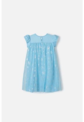 Pijama De Frozen Azul Tipo Batola Para Niña 2T A 5T 2T