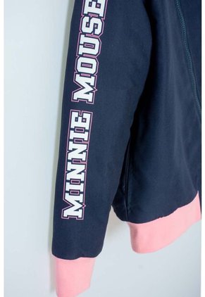 Chaqueta De Minnie Mouse Azul Con Ajuste De Cierre Para Niña 10