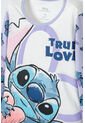 Pijama De Lilo Y Stitch Manga Larga Multicolor Para Niña 8 de Disney