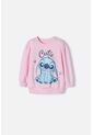 Buzo De Stitch Rosado Claro Cerrado Para Niña 2T A 5T 3T de Disney